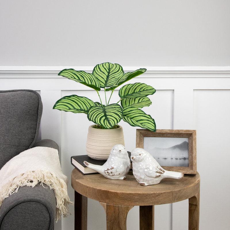 Fausse plante 13 po en pot en céramique 13 po
