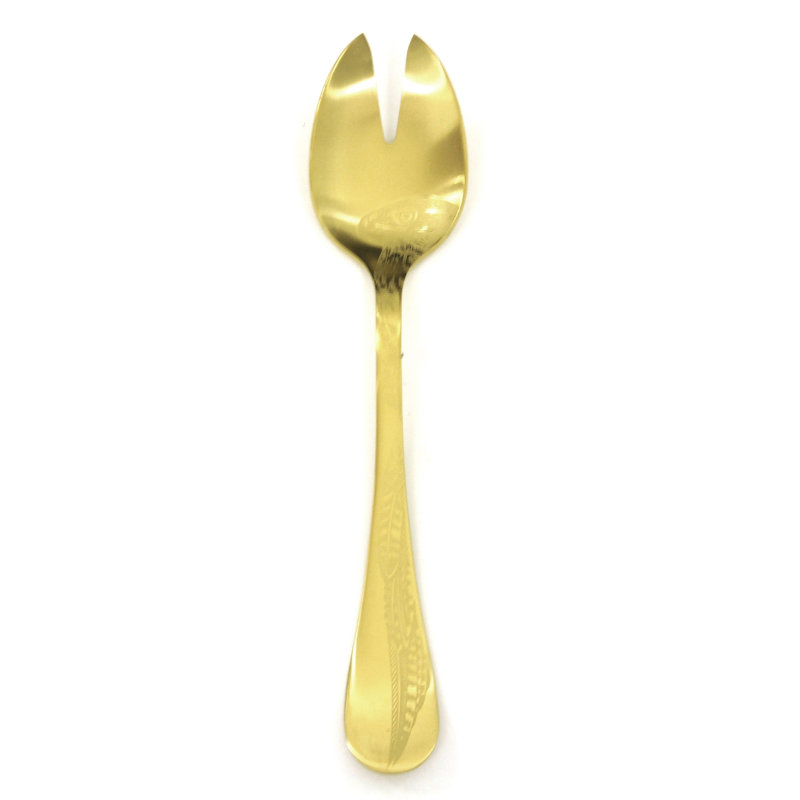 Caccia Stainless Steel Serving Piece, Ice oro