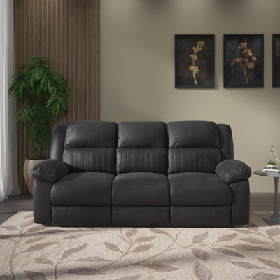 Black Reclining Sofa