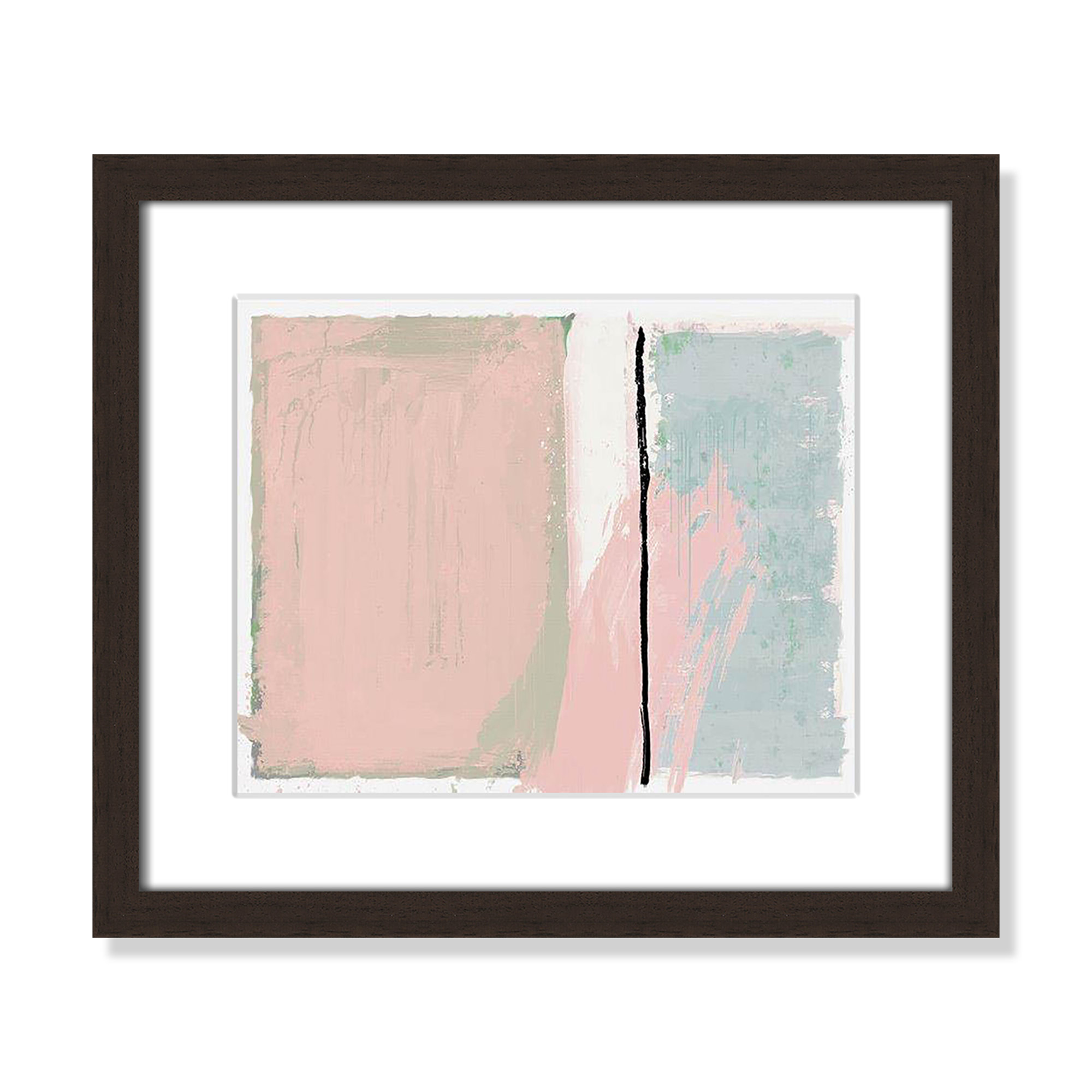 Pastel Opulance by Casa Fine Arts, Walnut Box Picture Framed, White, 13" H x 15" W x 1.25" D