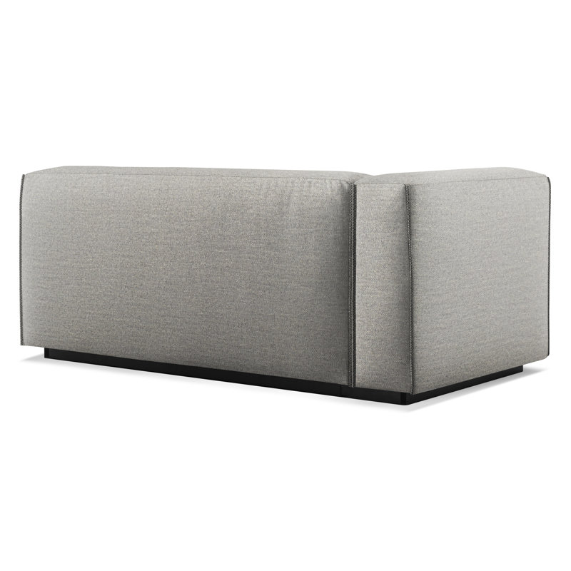 Cleon Chaise Lounge, Tait Charcoal, Left Hand Facing