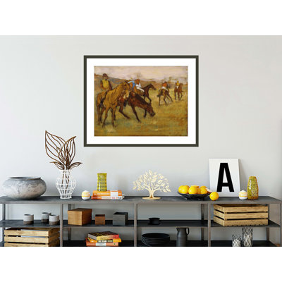 «Avant la course» par Edgar Degas, impression giclée sur cadre