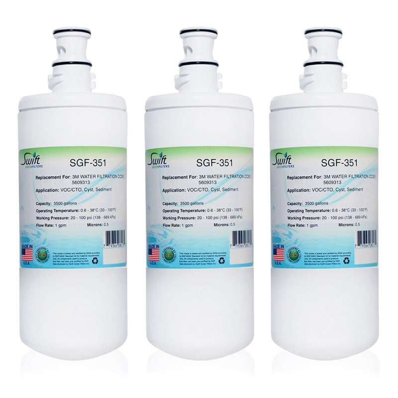 Swift Green Filters SGF-351 Compatible Commercial Water Filter for CC351, 5609313 , Made in USA-3 Pack