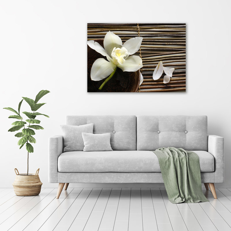 Orchid - No Frame Print on Glass