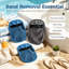 Deux ensembles de 3 mitaines en polyester pour enlever le sable, dont 1 grand bleu, 1 grand gris et 1 petit bleu réutilisable-1953785673
