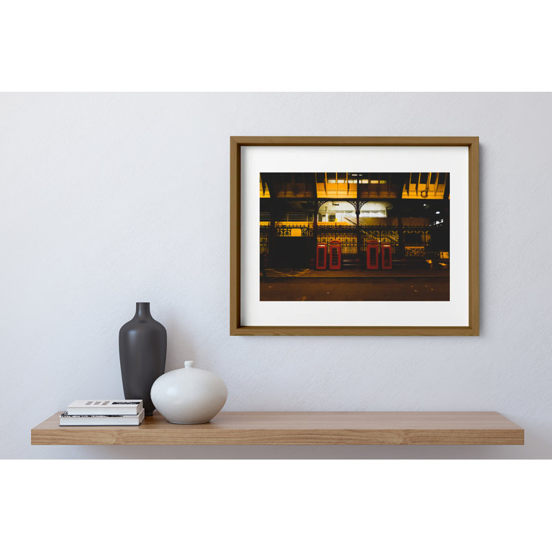 London Calling Print by Joseph Regan, Walnut, 22" H x 26" W x 0.75" D