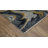 Elizzabeth Contemporary Abstract Waves Navy Blue/ Teal Area Rug-1239580205