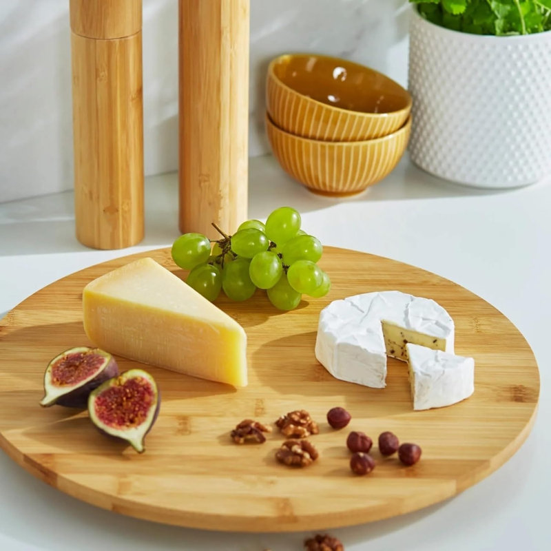 Union Rustic Karadyn Bamboo Big Lazy Susan