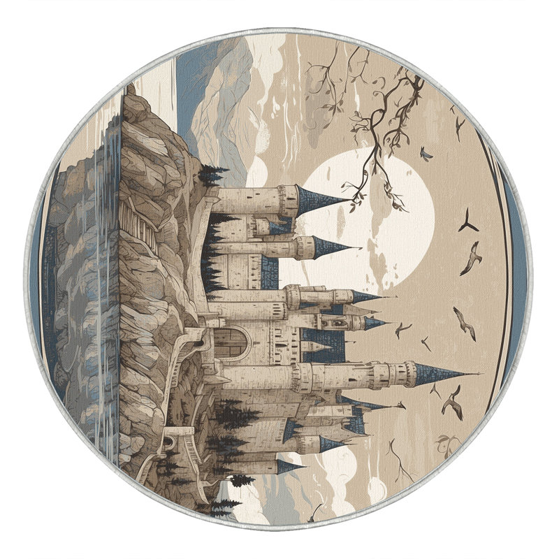 Ethereal Castle Rug, Round 5'