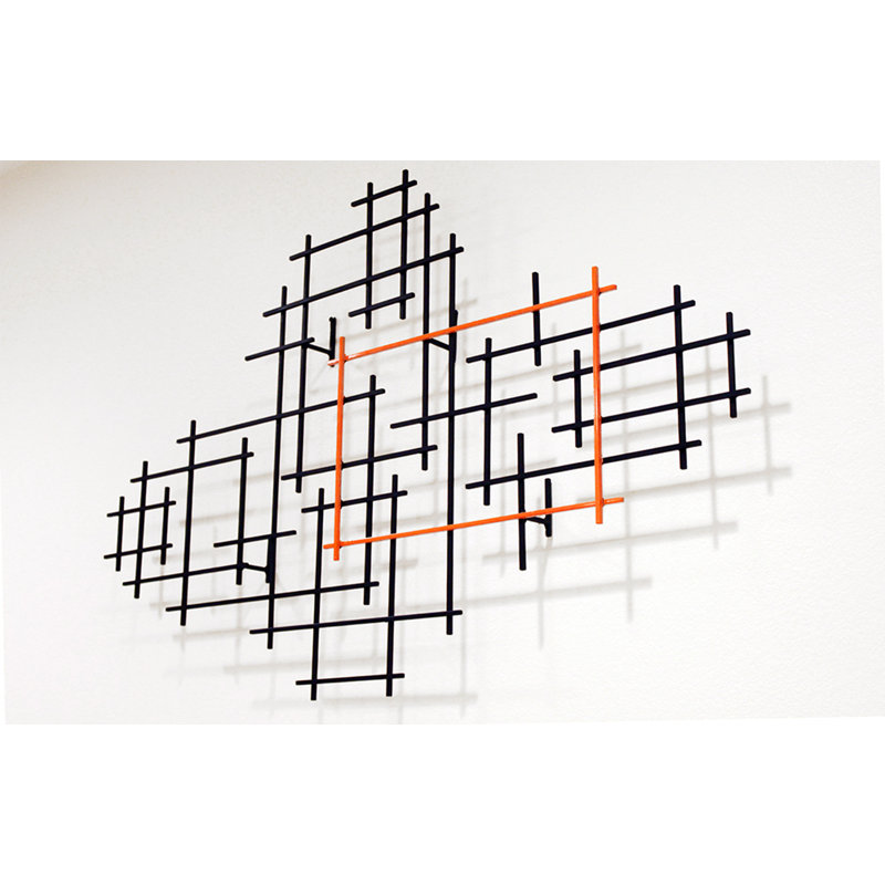 Rectangulation Handmade Metal Wall Decor by Karo Martirosyan