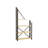 Metal Frame Novelty Etagere Bookcase