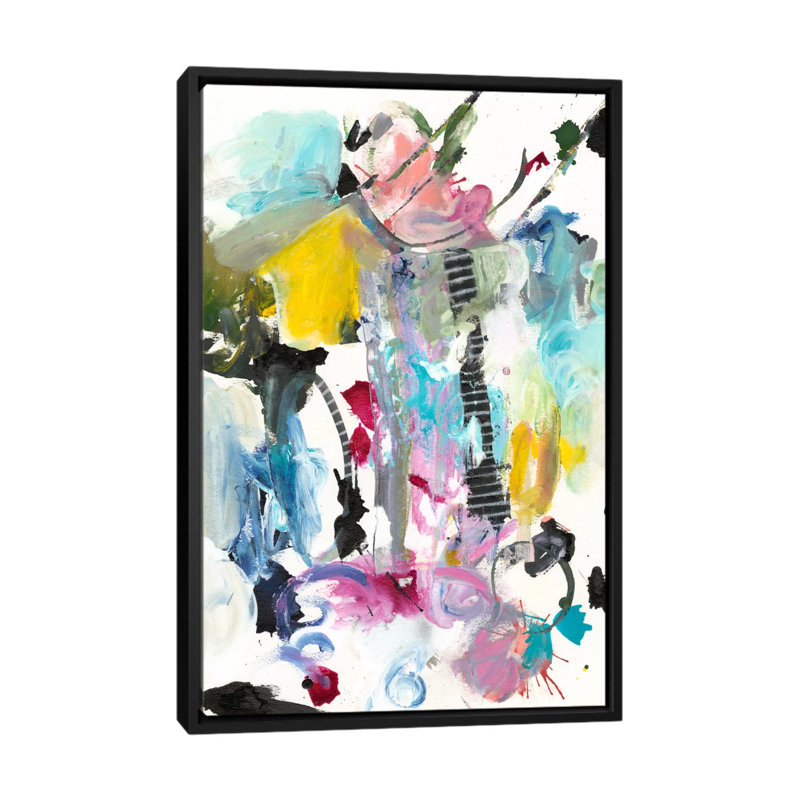 « symphony i », reproduction d’art sur toile, H 26 po x l 18 po x P 1,5 po, Toile encadrée noire, Pas de tapis
