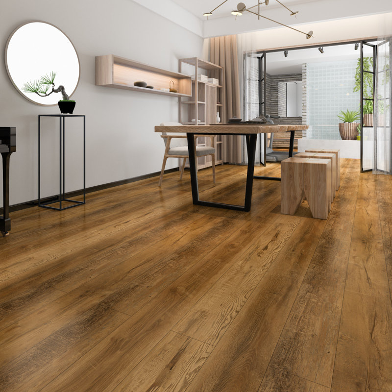6.5mm Thick 7'' W x 48'' L Vinyl Plank, Brown