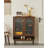 Nordic oak solid wood shoe cabinet