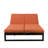 Chelsea 82.68'' Convertible Outdoor Sofa Couch & Double Lounge Chair with Adjustable Backrest, Cushioned Sunbed, Side Table for Patio, Poolside & Backyard-886474919-844705068