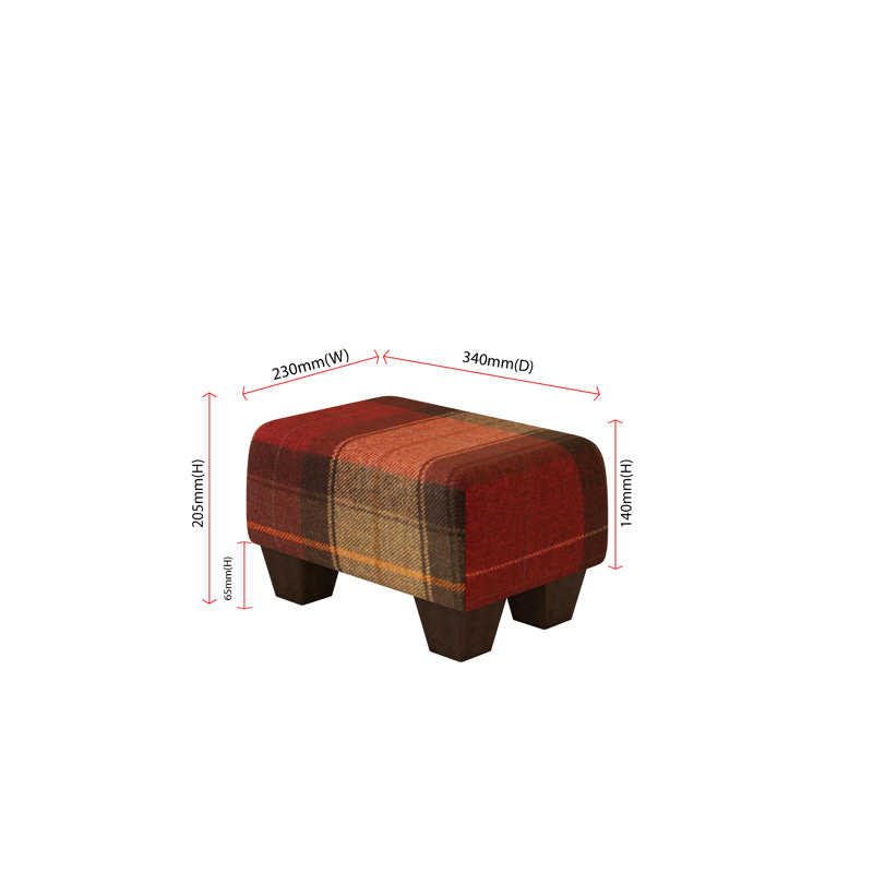 Manufactured Wood Accent Stool, Mahogany