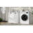 Two-Compartment Tilt-Out Laundry Sorter Cabinet-White