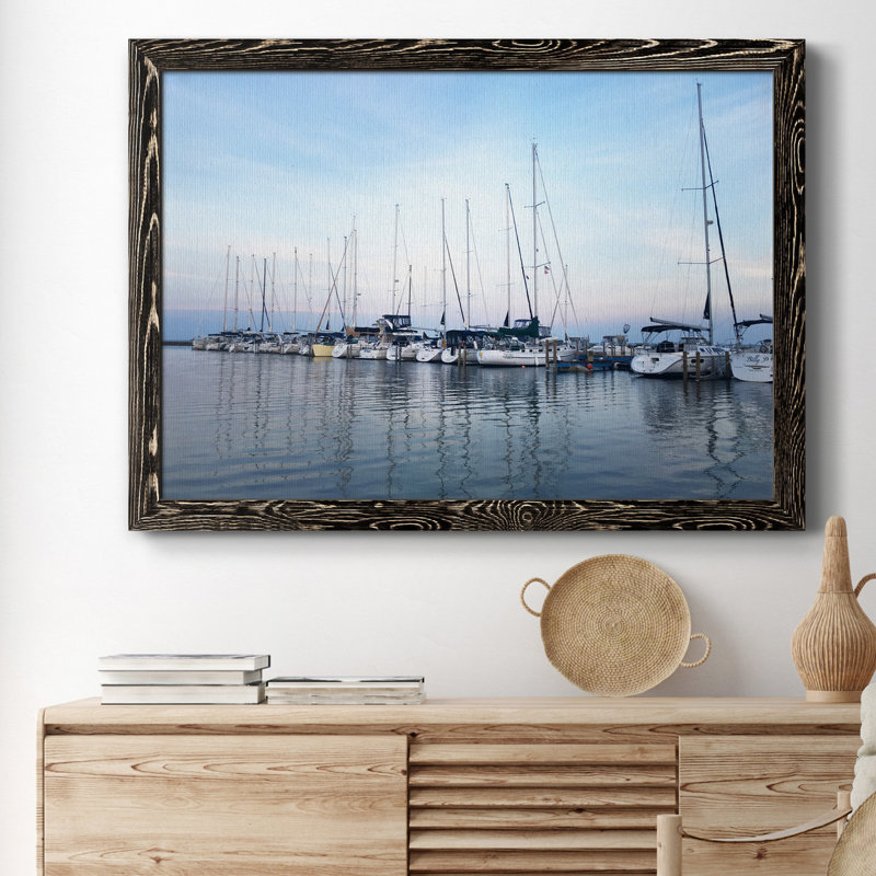 Prêt à naviguer - Reproduction de photo sur papier encadrée, Cadre noir, H 31,5 po x l 23,5 po x P 1,5 po, Blanc