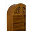 Armoire arquée en bois sculpté avec tablette ouverte