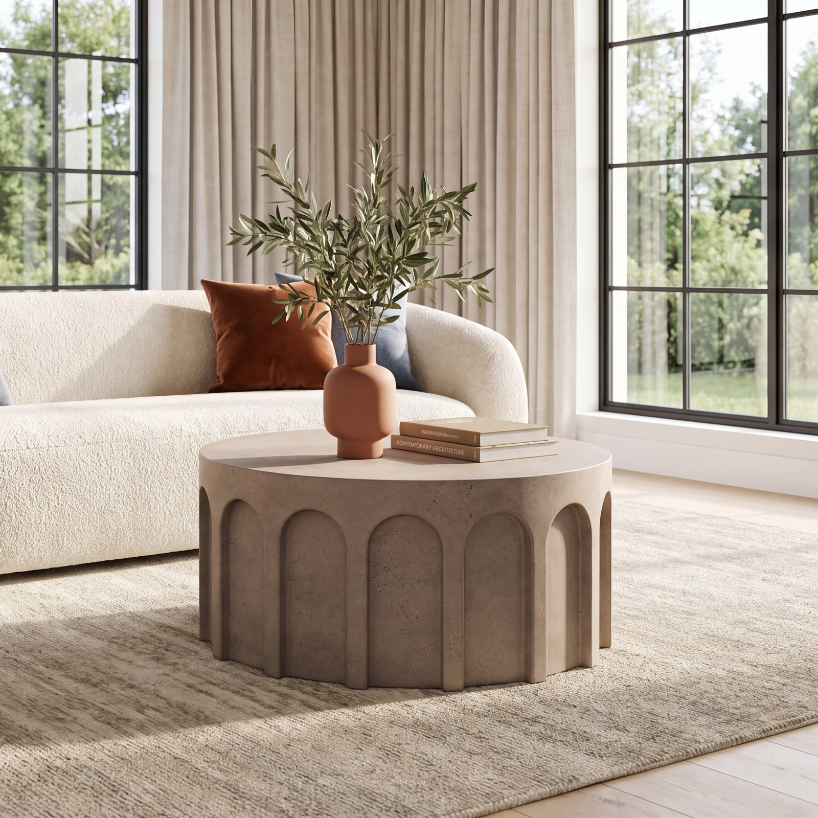 Mikah 32" Coffee Table, Gray
