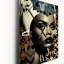 Portrait élégant de l'élégante femme africaine X - très grandes horloges murales afro-américaines-99634495