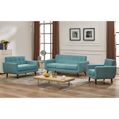 Padraig 3 - Piece Living Room Set