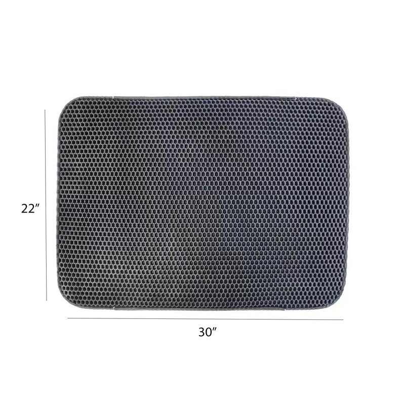 Cat Litter Trapper Dual Layer Mat, 1" H x 30" W x 22" D