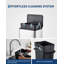 Poubelle 4Gal avec couvercle à fermeture douce, pédale et seau intérieur amovible pour la maison, le bureau-122309543
