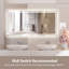Miroir de salle de bain à DEL Naliyah-1279264224