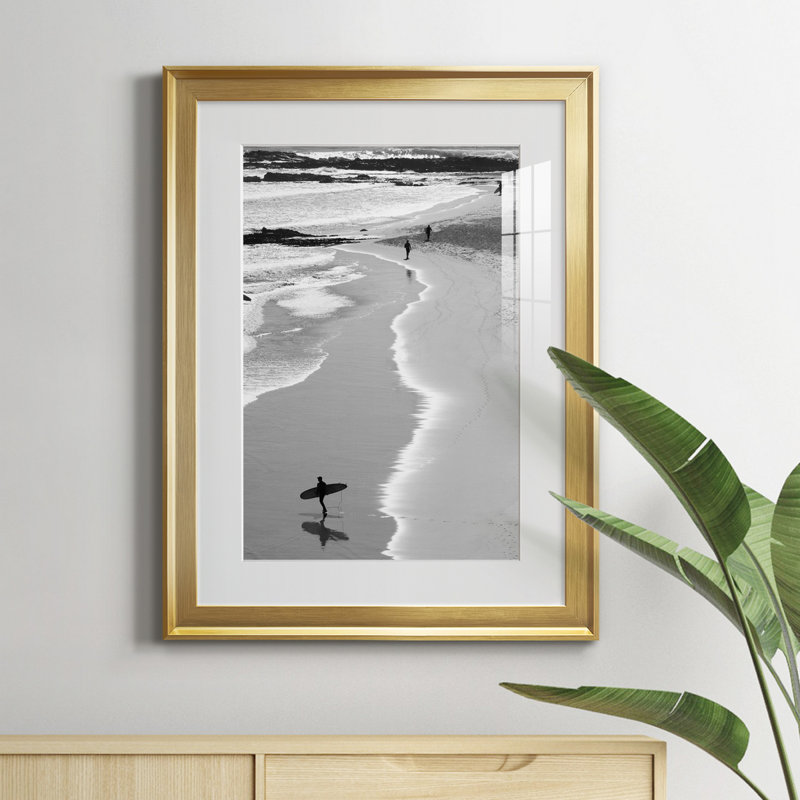 Gold Coast Beach - Photographie de cadre photo sur toile, Cadre doré, H 22,5 po x l 30,5 po x P 1,5 po