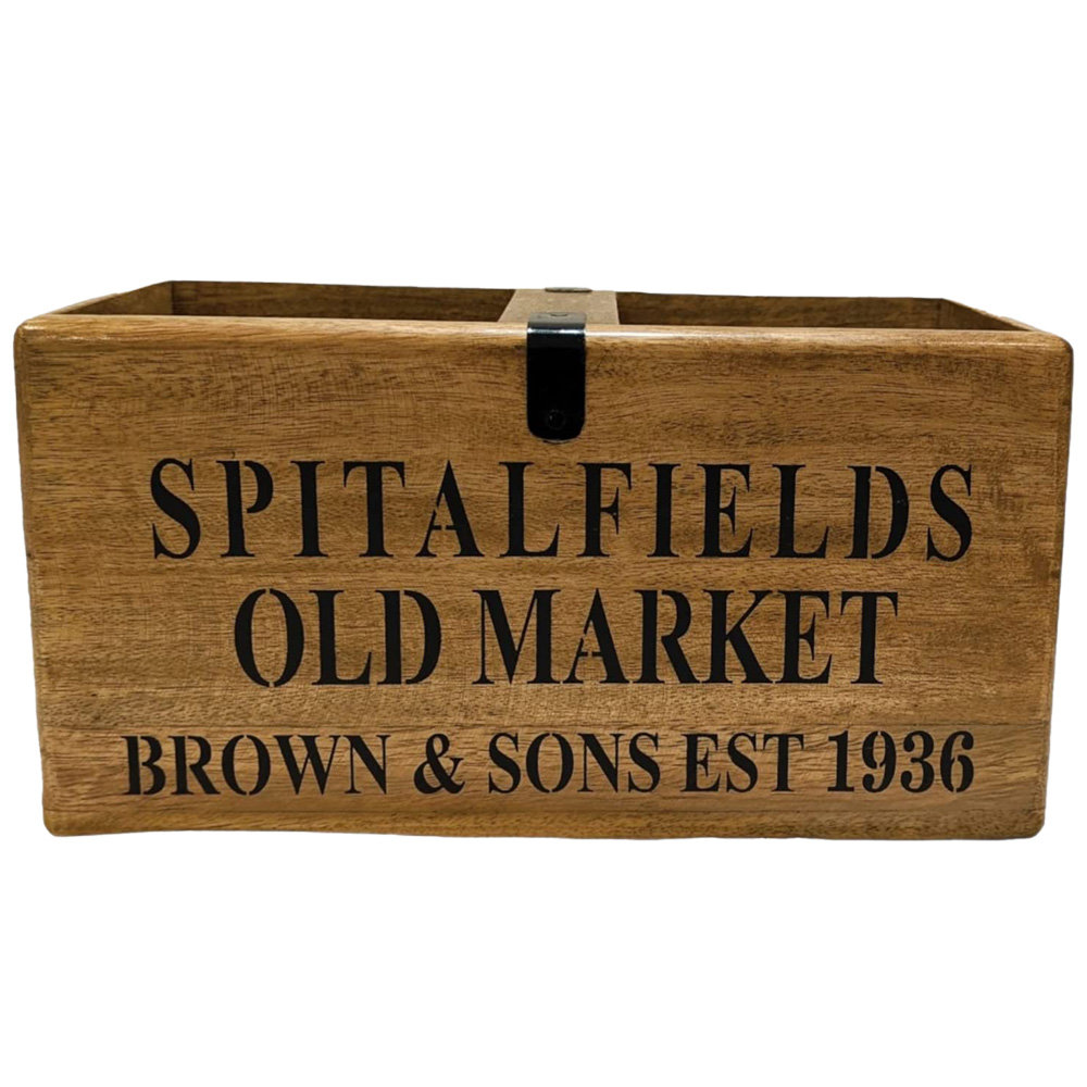 Spitalfields Old Market Solid Wood Box