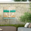 Décoration murale d'extérieur toutes saisons Adileni «Beachscape III Anchor Green»-1749446262