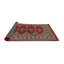 Tapis oriental rouge / rose / bleu sarcelle-750739687