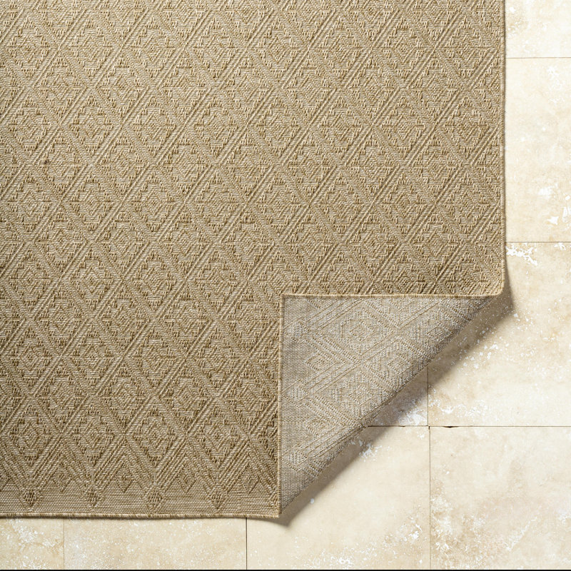 Arlice Geometric Indoor / Outdoor Rug, Rectangle 6'7" x 9'