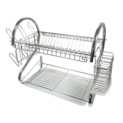 Stainless Steel Two Tier Dish Rack