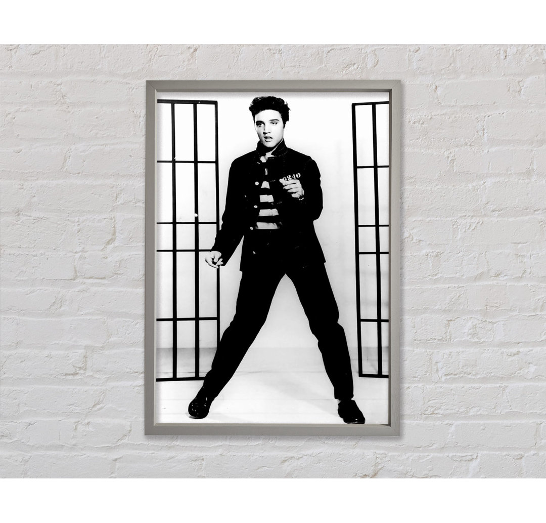 Elvis Presley Jail House Rock - Einzelner Bilderrahmen Kunstdrucke auf Leinwand