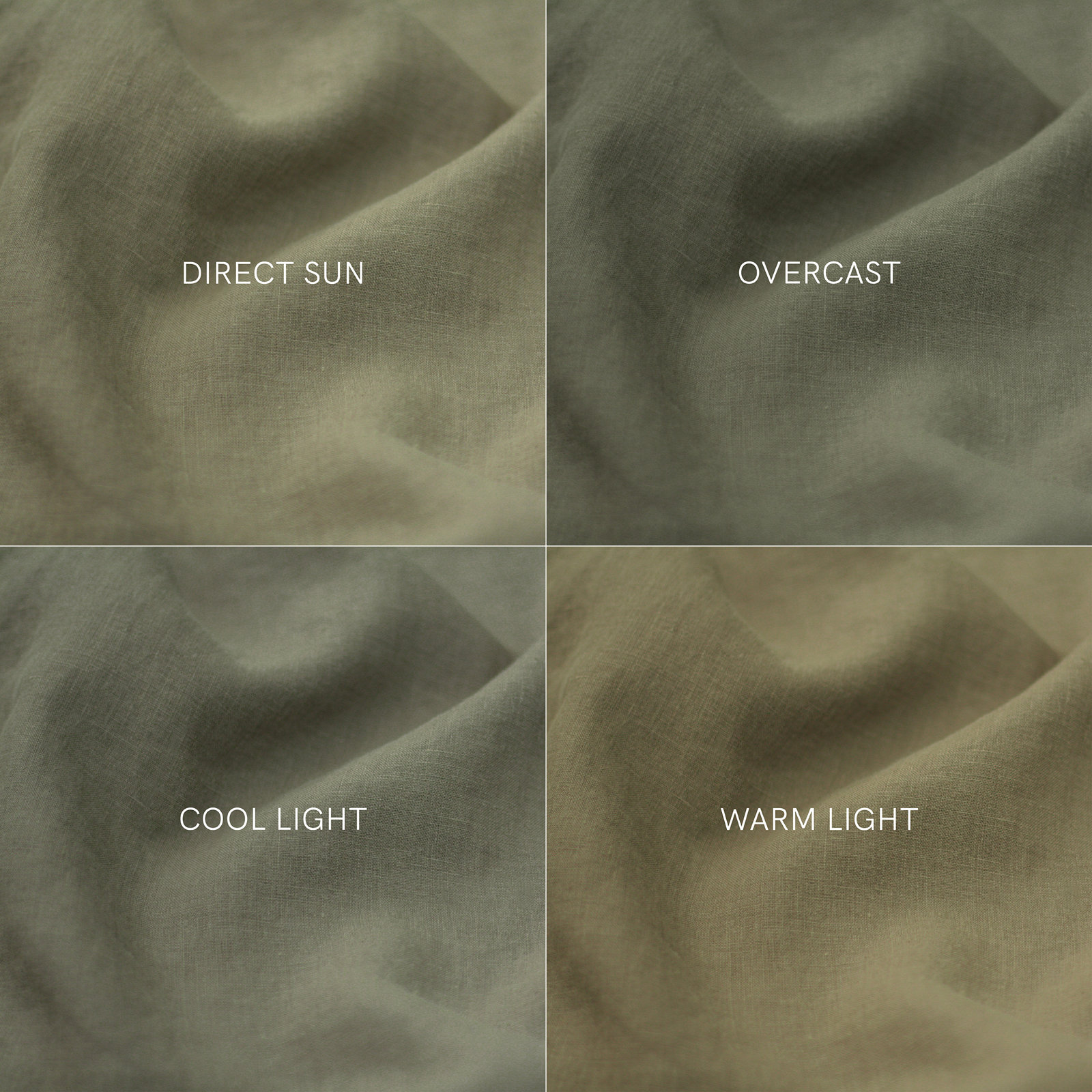 100% French Linen Bedskirt, King, Moss