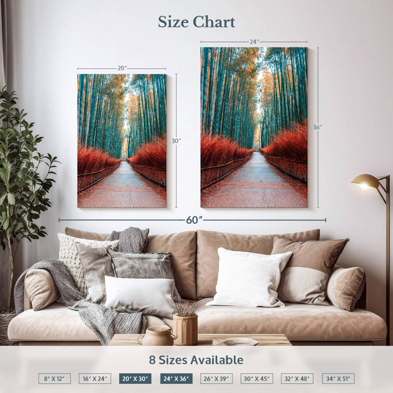 Alvord Iconic Arashiyama Forest, 36" H x 24" W