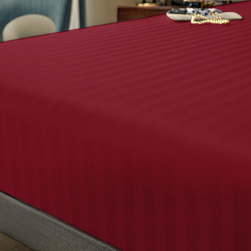 Microfiber Luxury 40cm Deep Fitted Sheet, Kingsize (5'), Red