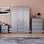 3 Piece Bedroom Set (2 Drawer Bedside Chest, 6 Drawer Chest, 2 Door 2 Drawer Wardrobe), (100% FSC)-1190918529