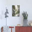 «Green Abstract Leaves No 3» par Andreas Magnusson, art mural en métal, 16 po x 24 po