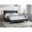 Linen Bed with Tufted Headboard-434920676-405671602