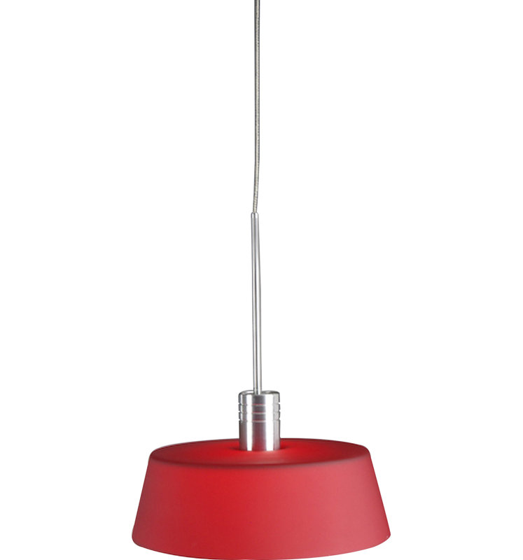 1 - Light Drum Pendant, White / opaline