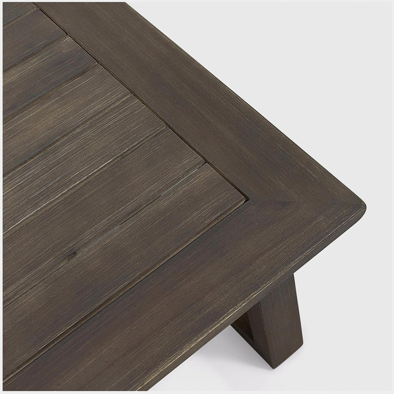 BELGIAN LOVESEAT & COFFEE TABLE, Gray Cushion/Dark Gray Frame