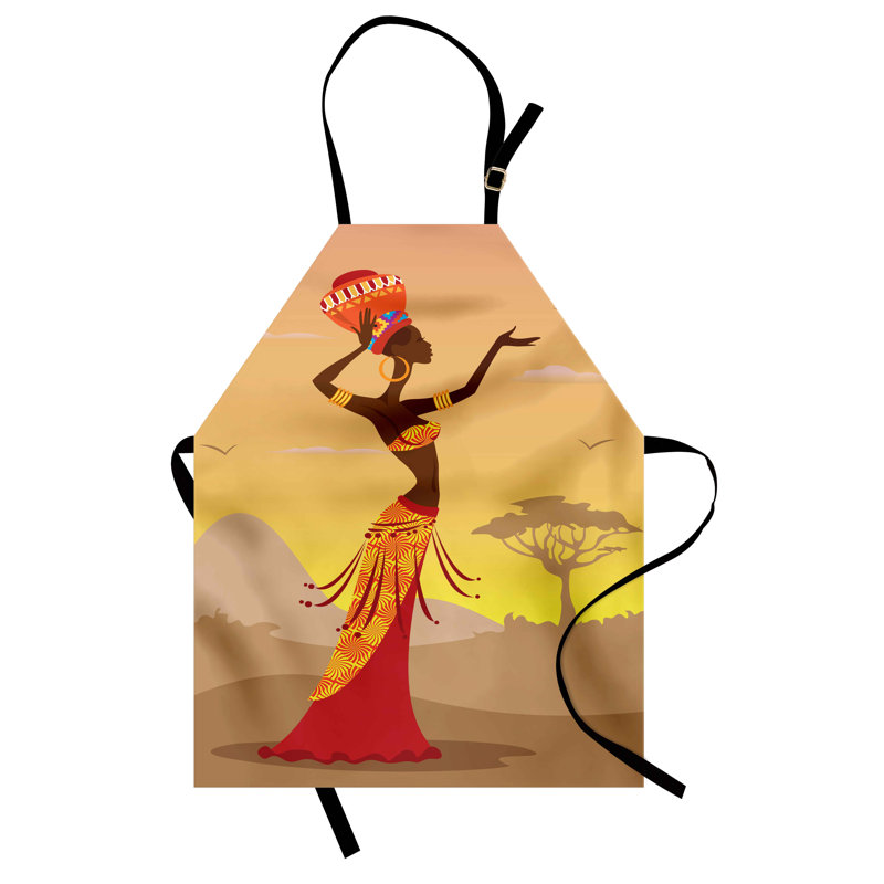 No Pattern Bib Apron
