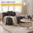 Boneless Corduroy Chaise Lounge, Modern Comfy Cloud Sofa Chair with Pillow