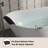 Crestone 59"x 30" Soaking Solid Surface Stone Bathtub with Pollow