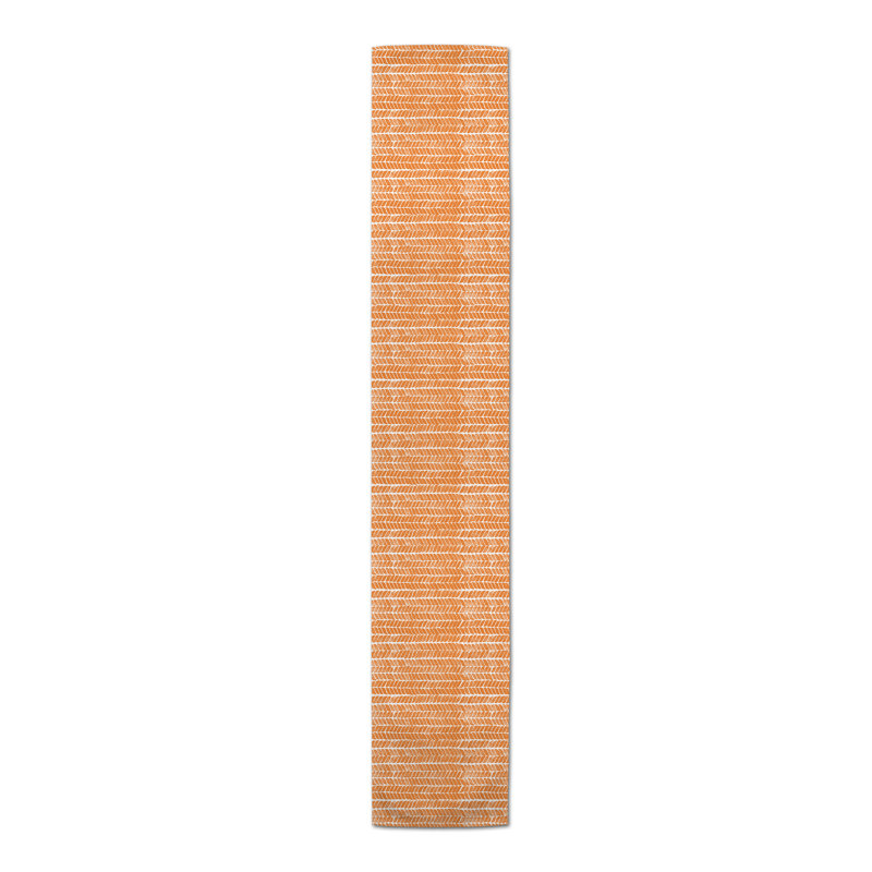 Chipperfield Chevron Cotton Blend Table Runner, 72" x 16", Plaid