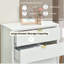 Commode à 5 tiroirs Drift avec fonction de verrouillage pour la chambre à coucher, commode moderne de l 31,5 po, organisateur de tiroir en bois pour les vêtements, le vestibule, le couloir, la chambre de bébé ou le salon