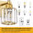 Modern Crystal Bathroom Vanity Light Fixture With K9 Crystal, E26 Bulb Compatible, UL Listed For Safety-889526802